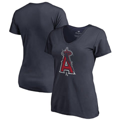 Los Angeles Angels Women's X-Ray V-Neck T-Shirt - Navy