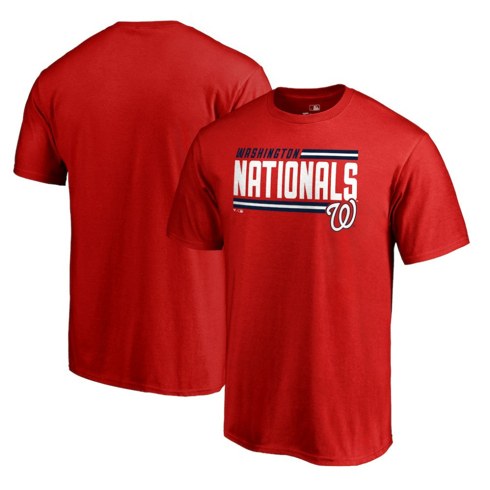 Washington Nationals Onside Stripe T-Shirt - Red