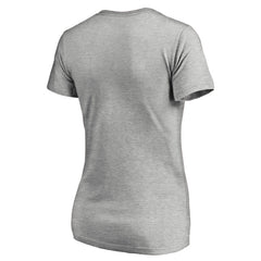 California Angels Women's Cooperstown Collection Vintage Forbes V-Neck T-Shirt - Heathered Gray