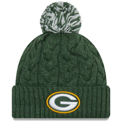 Green Bay Packers New Era Women's Cozy Cable Cuffed Knit Hat - Green sale