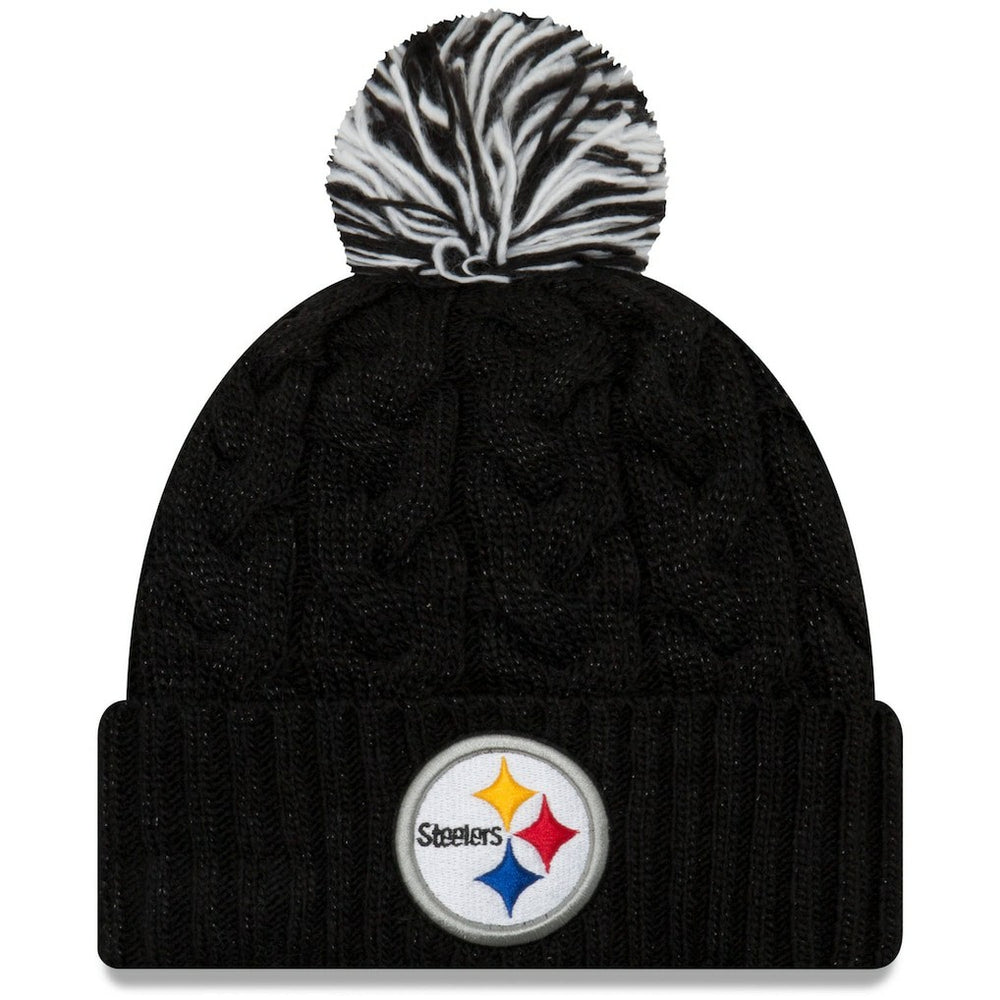 Pittsburgh Steelers New Era Women's Cozy Cable Cuffed Knit Hat - Black online