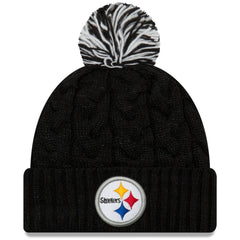 Pittsburgh Steelers New Era Women's Cozy Cable Cuffed Knit Hat - Black online