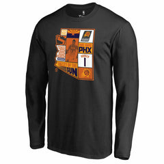 Devin Booker Phoenix Suns Player State Long Sleeve T-Shirt - Black for sale