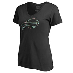 Buffalo Bills Women's Lovely V-Neck T-Shirt - Black for sale
