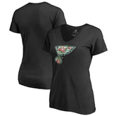St. Louis Blues Women's Lovely V-Neck T-Shirt Black