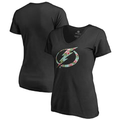 Tampa Bay Lightning Women's Lovely V-Neck T-Shirt Black