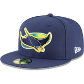 Tampa Bay Rays Alternate Authentic Collection On-Field 59FIFTY Fitted Hat - Navy | New Era