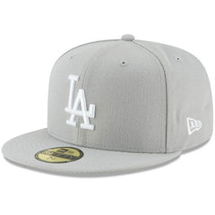 Los Angeles Dodgers Fashion Color Basic 59FIFTY Fitted Hat - Gray | New Era