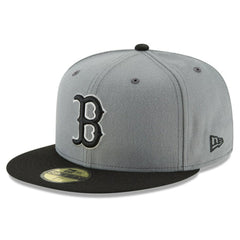 Boston Red Sox Two-Tone 59FIFTY Fitted Hat - Gray/Black | New Era