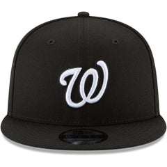 Washington Nationals Black & White 9FIFTY Snapback Hat - Black | New Era