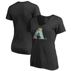 Arizona Diamondbacks Women's Lovely V-Neck T-Shirt - Black