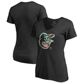 Baltimore Orioles Women's Lovely V-Neck T-Shirt - Black