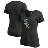 Chicago White Sox Women's Lovely V-Neck T-Shirt - Black