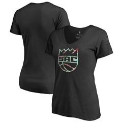 Sacramento Kings Lovely V-Neck T-Shirt sale - Black online