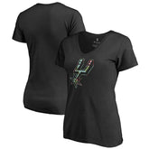 San Antonio Spurs Lovely V-Neck T-Shirt - Black cheap