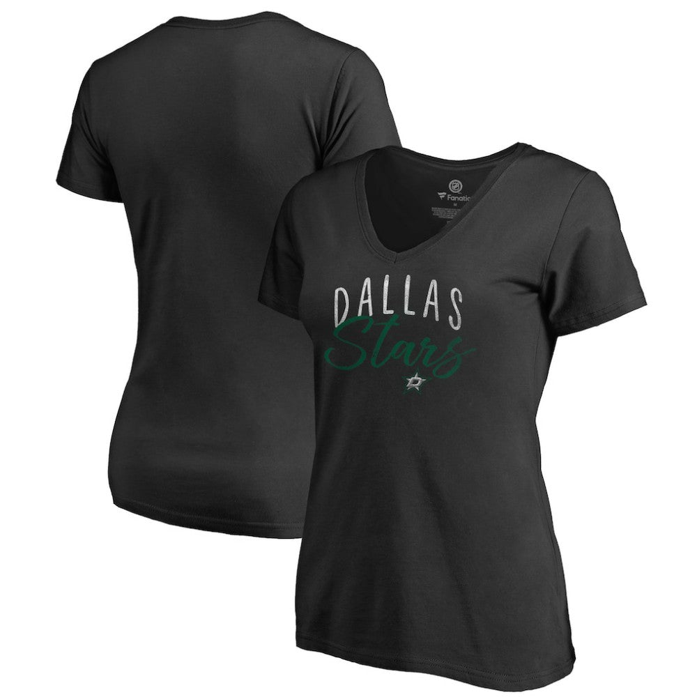 Dallas Stars Women's Graceful V-Neck T-Shirt Black
