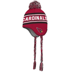 Arizona Cardinals Youth Jacquard Tassel Knit Hat with Pom - Cardinal/Black outlet