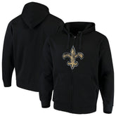 New Orleans Saints G-III Sports by Carl Banks Primary Logo Full-Zip Hoodie - Black cheap