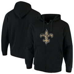 New Orleans Saints G-III Sports by Carl Banks Primary Logo Full-Zip Hoodie - Black cheap