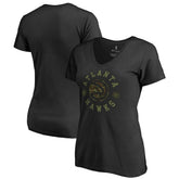 Atlanta Hawks Women's Liberty V-Neck T-Shirt - Black cheap