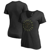 Denver Nuggets Women's Liberty Camo V-Neck T-Shirt sale - Black on sale