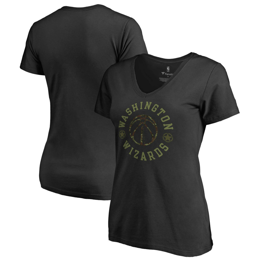 Washington Wizards Women's Liberty V-Neck T-Shirt - Black outlet