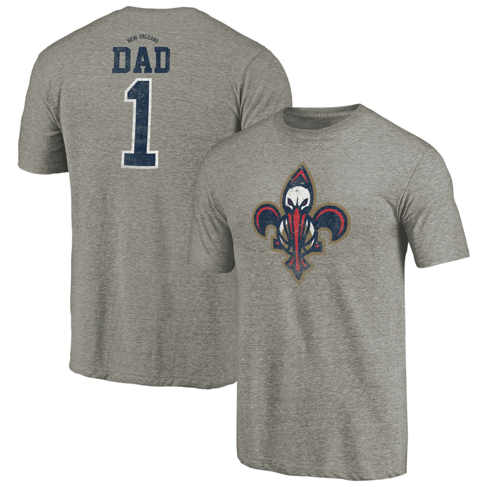 New Orleans Pelicans Greatest Dad Tri-Blend T-Shirt - Gray online
