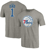 Philadelphia 76ers Greatest Dad Tri-Blend T-Shirt - Gray outlet