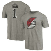 Portland Trail Blazers Greatest Dad Tri-Blend T-Shirt - Gray sale