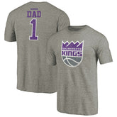 Sacramento Kings Greatest Dad Tri-Blend T-Shirt - Gray sale