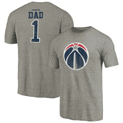Washington Wizards Greatest Dad Tri-Blend T-Shirt - Gray shop