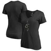 Cleveland Cavaliers Women's Cloak Camo V-Neck T-Shirt sale - Black on sale