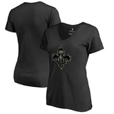 New Orleans Pelicans Women's Cloak Camo V-Neck T-Shirt - Black online