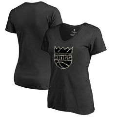 Sacramento Kings Women's Cloak Camo V-Neck T-Shirt sale - Black shop