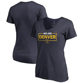 Denver Nuggets Women's We Are Iconic Collection V-Neck T-Shirt sale - Navy online