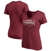 Arizona Cardinals Women's We Are Icon V-Neck T-Shirt - Cardinal online