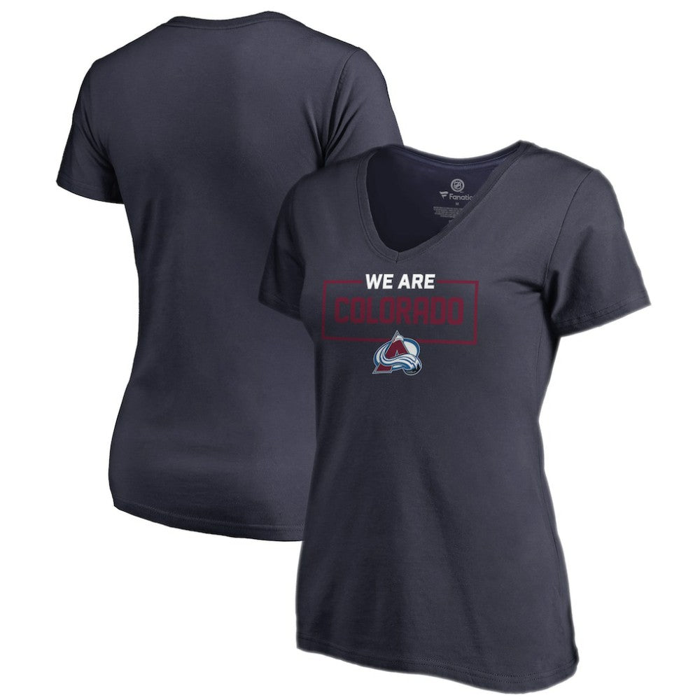 Colorado Avalanche Women's Iconic Collection V-Neck T-Shirt Navy