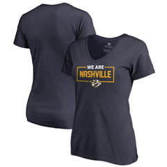 Nashville Predators Women's Iconic Collection V-Neck T-Shirt Navy
