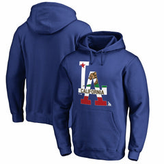 Los Angeles Dodgers Hometown Collection Cali Flag Pullover Hoodie - Royal