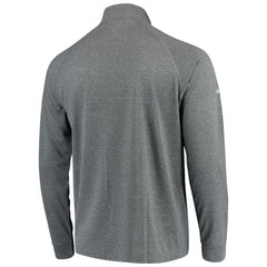 Detroit Tigers Stitches Team Raglan Quarter-Zip Pullover Jacket - Heathered Charcoal