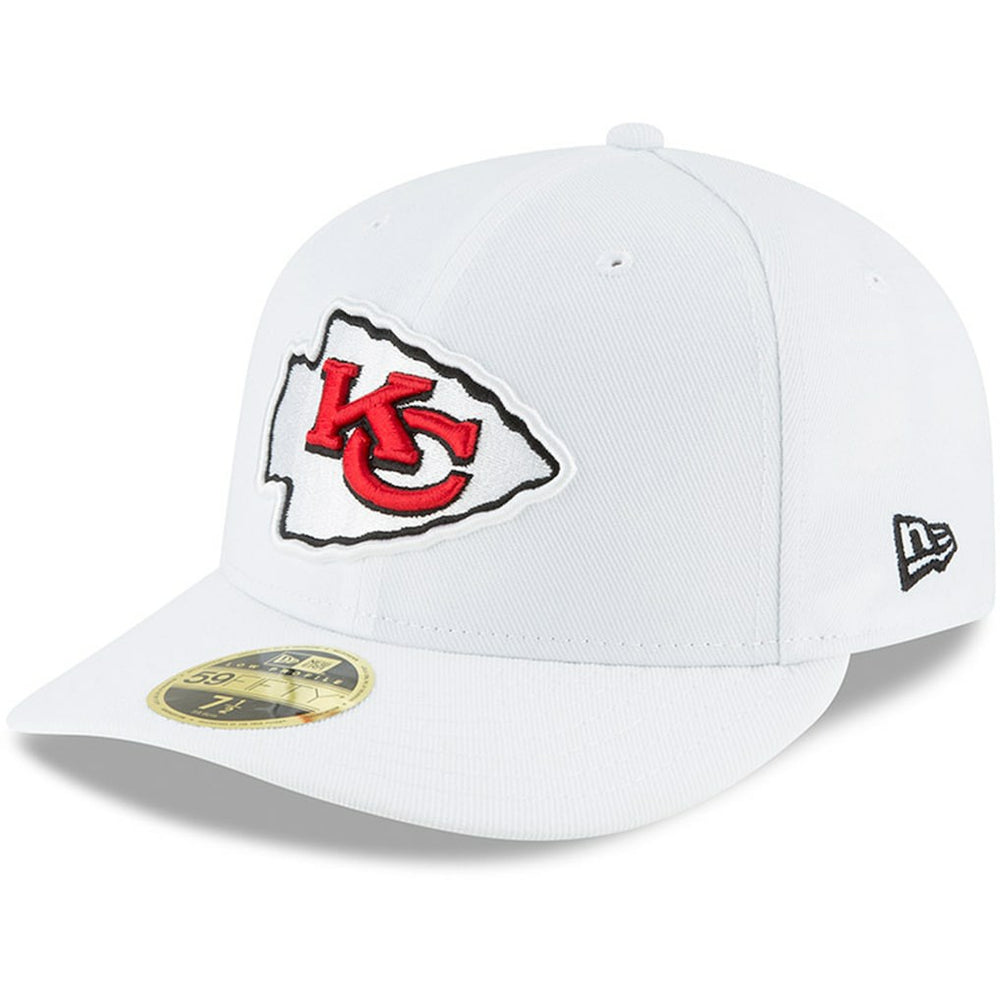Kansas City Chiefs New Era Omaha Low Profile 59FIFTY Fitted Hat - White for sale