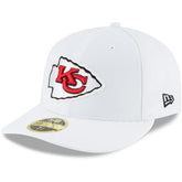 Kansas City Chiefs New Era Omaha Low Profile 59FIFTY Fitted Hat - White for sale