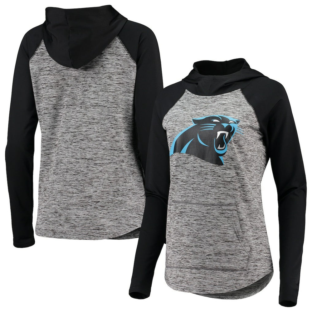 Carolina Panthers G-III 4Her by Carl Banks Women's Championship Ring Pullover Hoodie - Heathered Gray/Black outlet