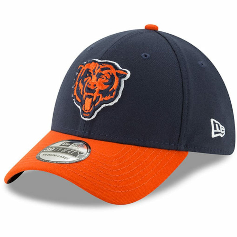Chicago Bears New Era Team Classic Two-Tone 39THIRTY Flex Hat - Navy/Orange cheap