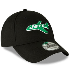 New York Jets New Era The League Throwback 9FORTY Adjustable Hat - Black for sale