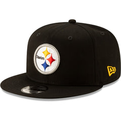 Pittsburgh Steelers New Era Basic 9FIFTY Adjustable Snapback Hat - Black discount