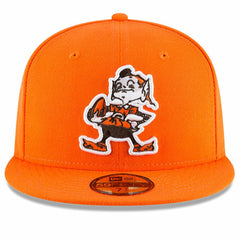 Cleveland Browns New Era Omaha Brownie The Elf Throwback 59FIFTY Fitted Hat - Orange on sale
