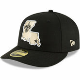 New Orleans Saints New Era Alternate Logo Omaha Low Profile 59FIFTY Fitted Hat - Black sale