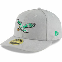 Philadelphia Eagles New Era Omaha Throwback Low Profile 59FIFTY Fitted Hat - Gray discount