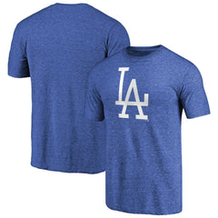 Los Angeles Dodgers Cooperstown Collection Forbes Tri-Blend T-Shirt - Heathered Royal
